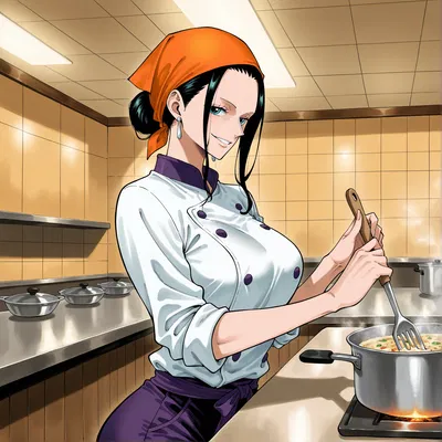 Nico Robin || Cafeteria Goddess AU