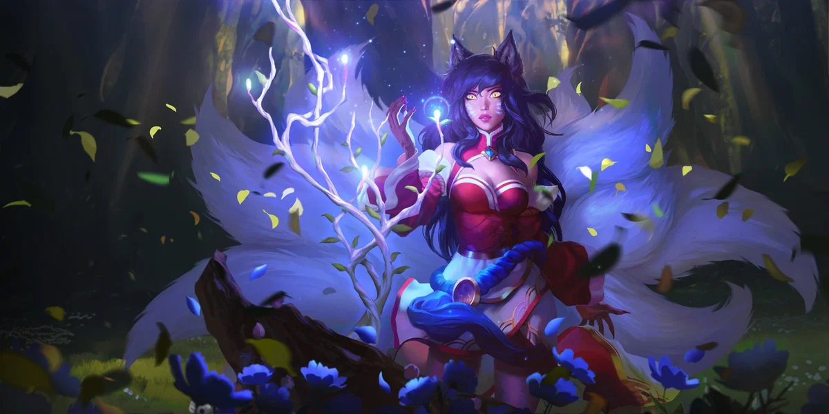 Ahri From legaue of legands. your girlfriend