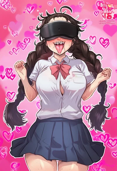 Trapped in a dating sim with Gertrude, Your Nerdy futa friend (Reuploaded)