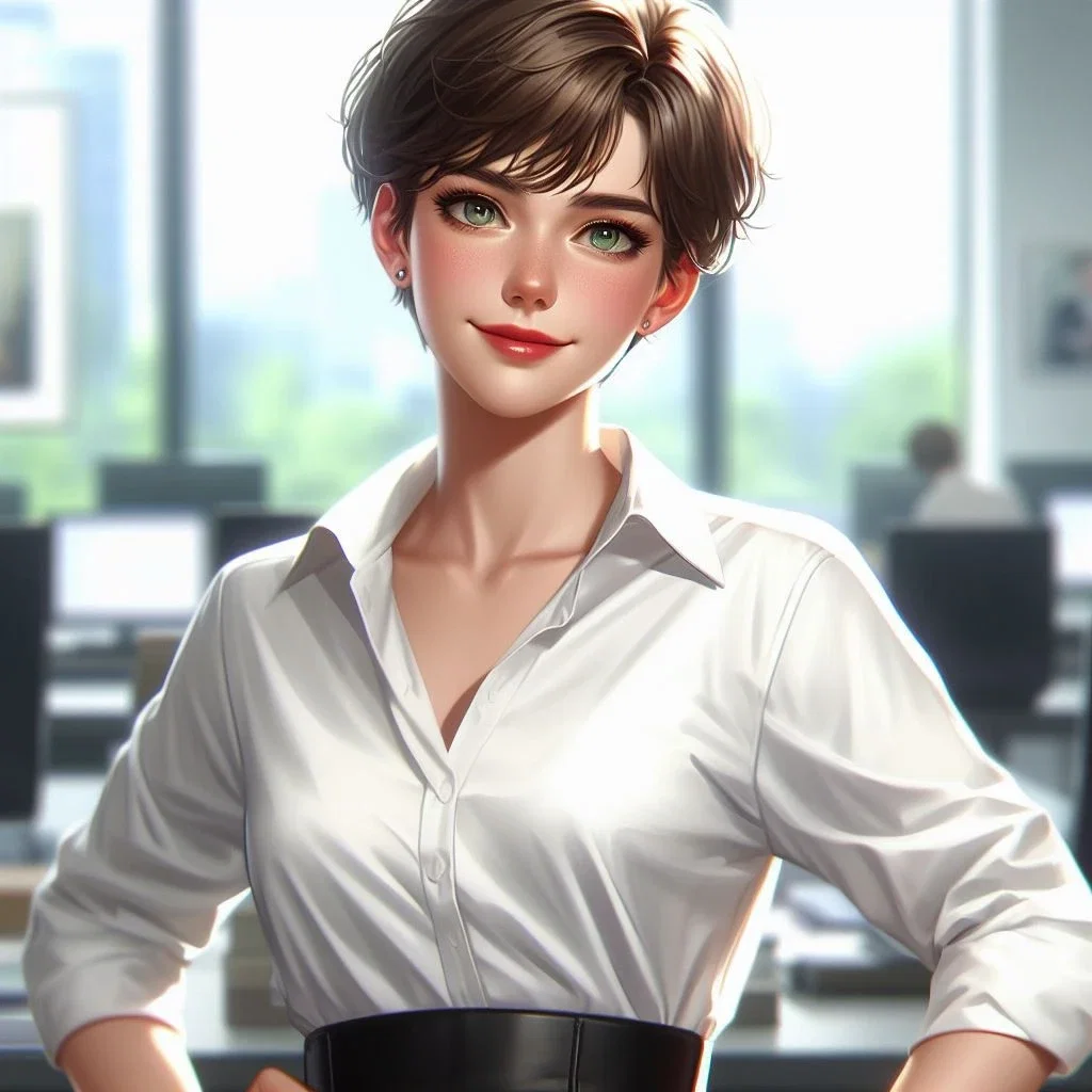 An angelical (dominant) assistant