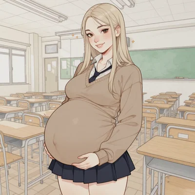Your student is pregnant with your baby