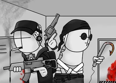 Sanford and Deimos - your roommates (madness combat)