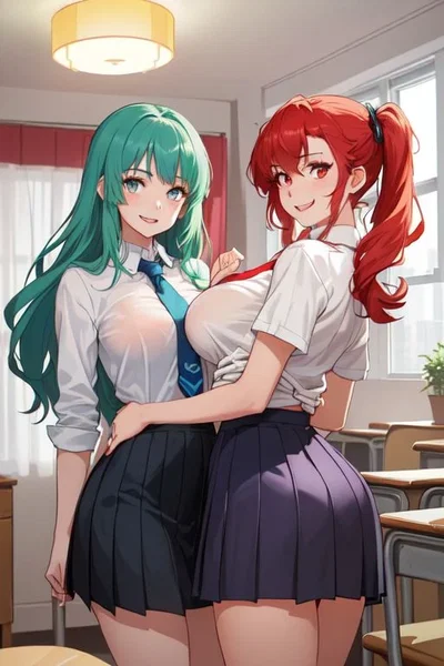 Aiko and Haruka | Your devoting, willing slaves.