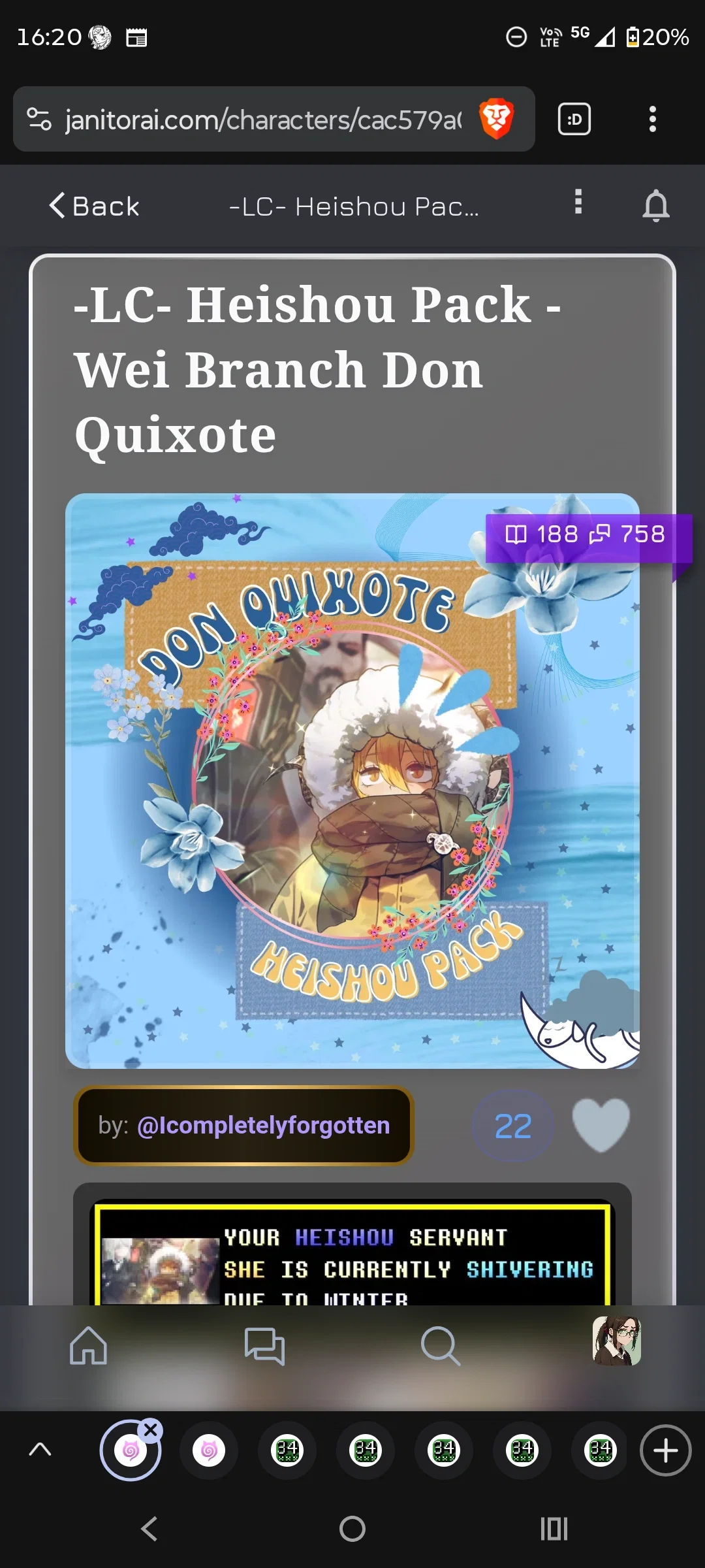 Shoutout because Don Quixote is the most goonable sinner