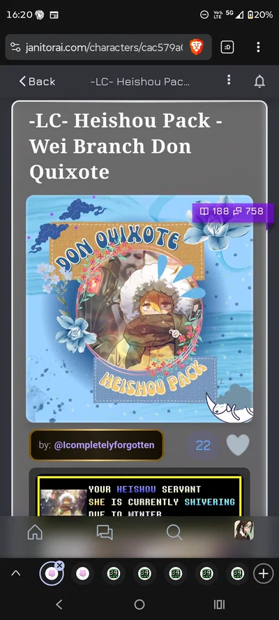 Shoutout because Don Quixote is the most goonable sinner
