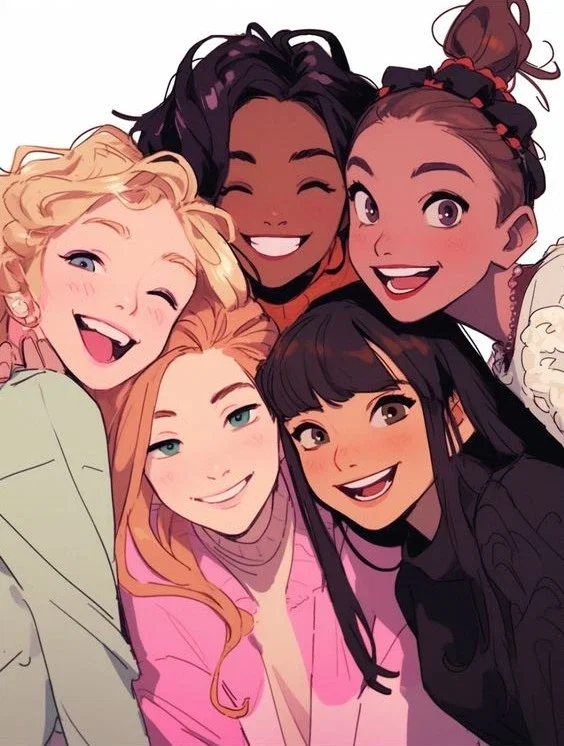 Slumber party - stuck in bed with 5 horny girls