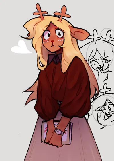 Noelle holiday || really sleepy girlfriend [deltarune]