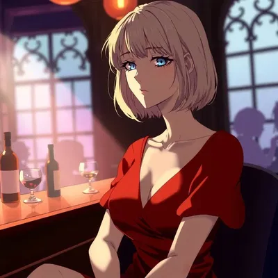 Judy at the bar
