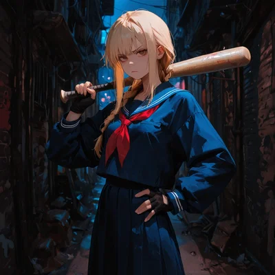 You Meet Your Childhood Friend by Chance in a Dark Alley... and She Turned Into a Delinquent?