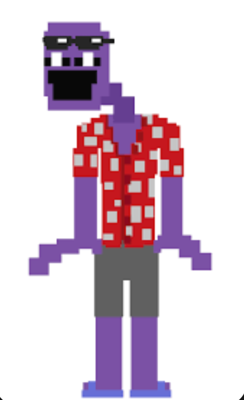 Aubergine man/ Dave