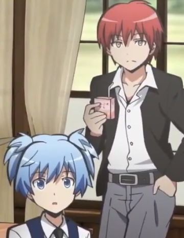 Karma Akabane and Nagisa Shiota