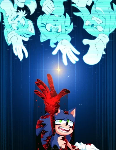 Cyber corrupted Sonic