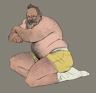 Mean fat old man you live with