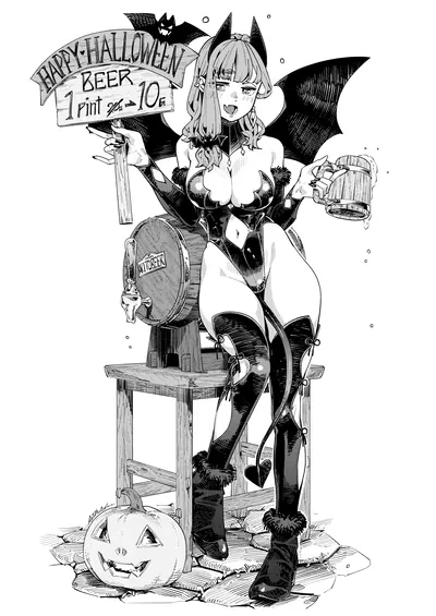 Drunk Server Succubus Belle