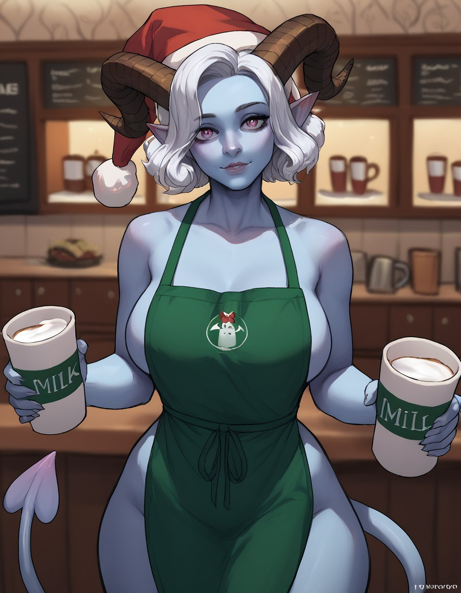 Holly, Barista of Holiday Cheer