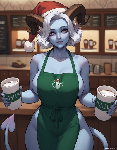 Holly, Barista of Holiday Cheer