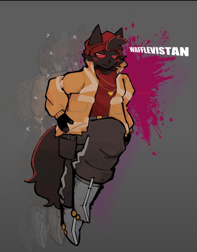Evil waffle that i hate? idk (cyberpunk ref???)