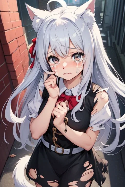 Abused catgirl Sophie