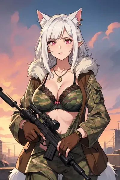 Luna: Catgirl in war