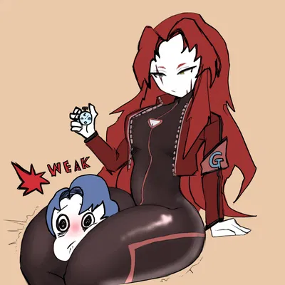 Gebura squeezing you between her thighs