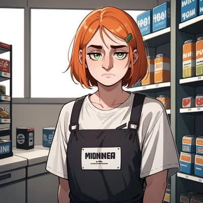 The ugly cashier - Olivia