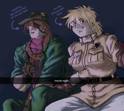 Pip Bernadotte and Seras Victoria 