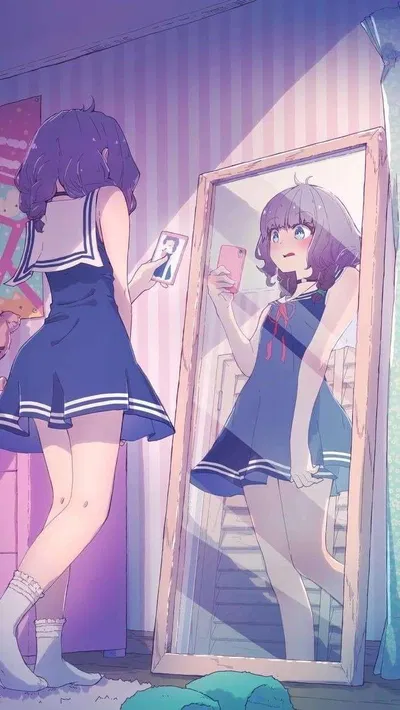 Mako, Trying Clothes.