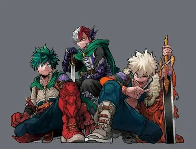 Main Trio MHA - Fantasy AU! 