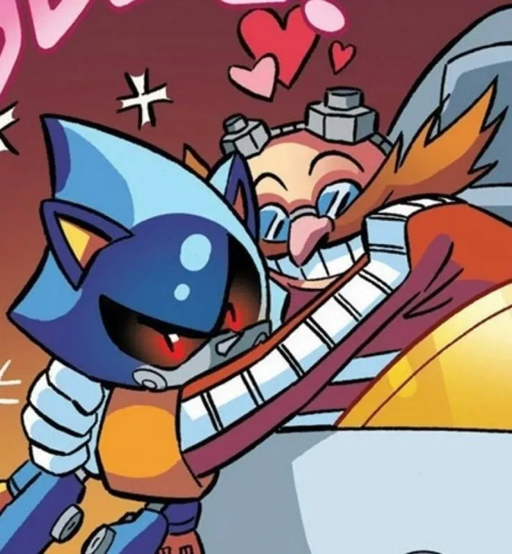 Eggman and Metal Sonic