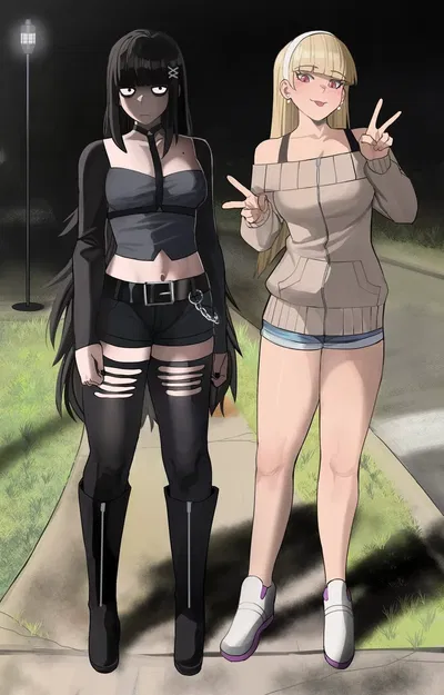 Gelvira & Claire | Goth & Pyromaniac