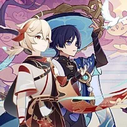 Kazuha and Scaramouche 