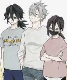 Sanemi, Giyu, and Obanai 