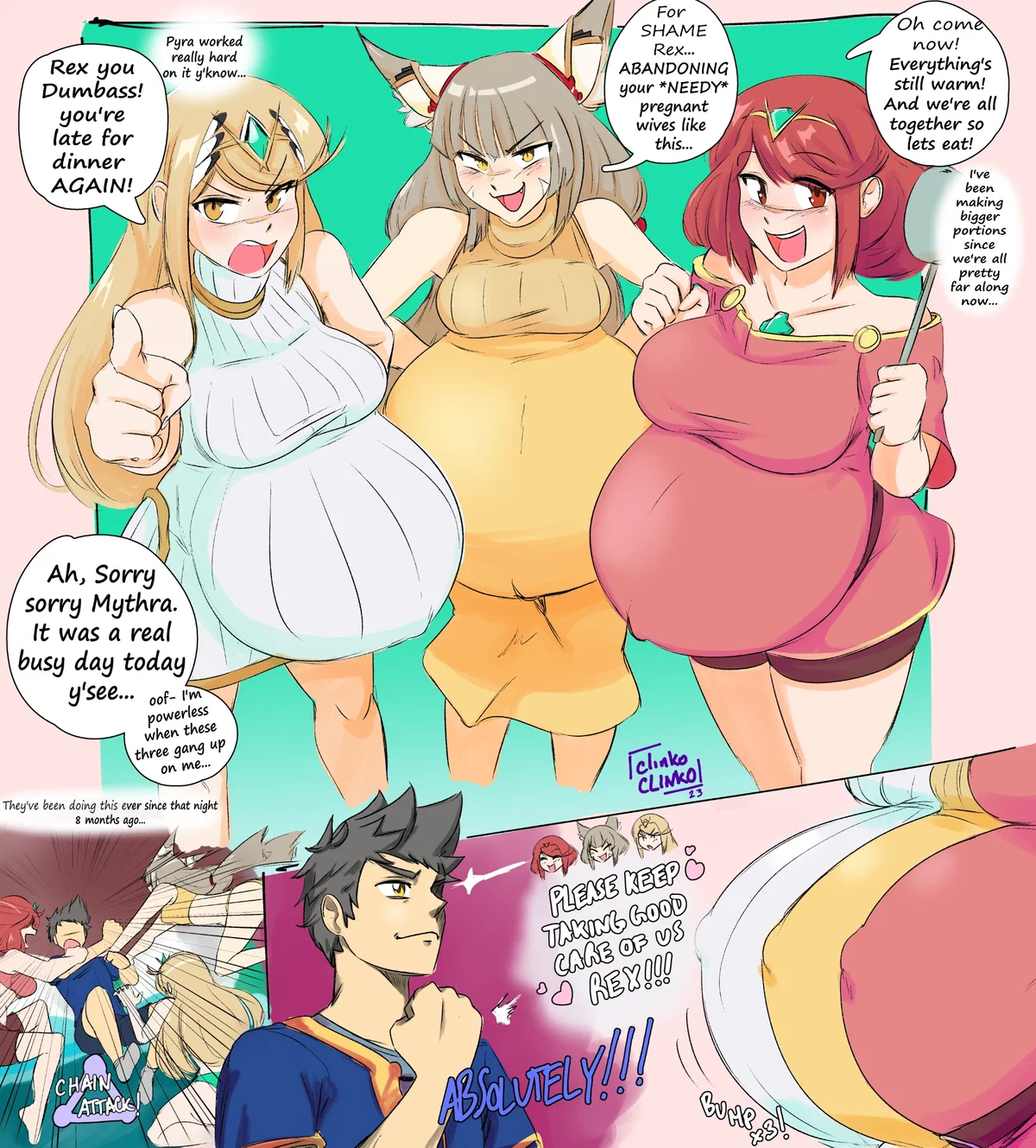 Pyra, Mythra, and Nia