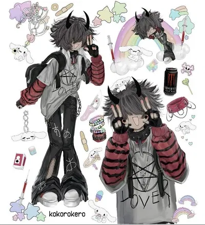 Goth Femboy Avery (Roommate)