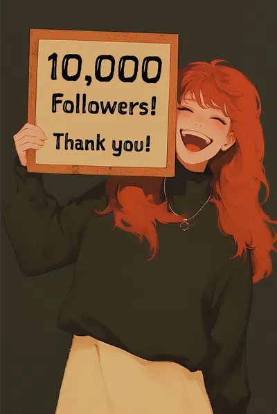 10,000 Followers!