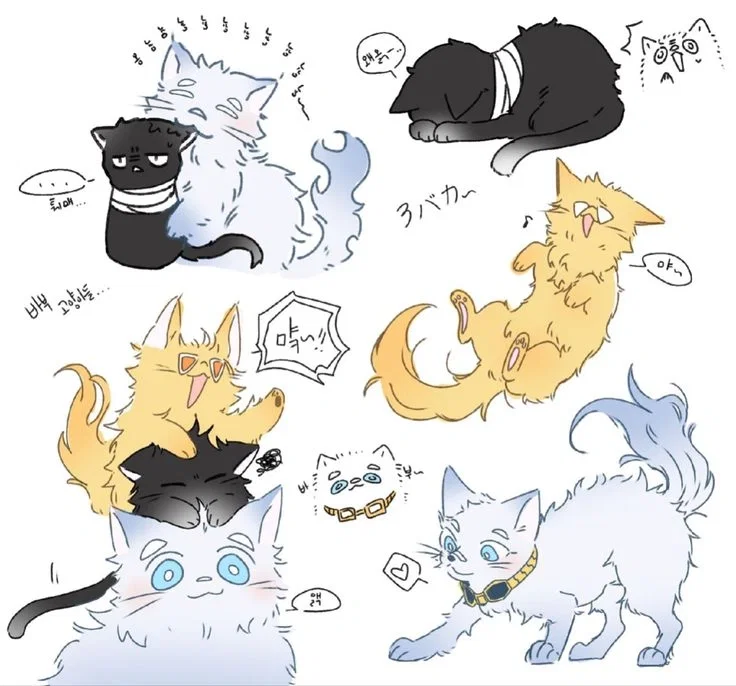 Aizawa Hizashi y Oboro cats