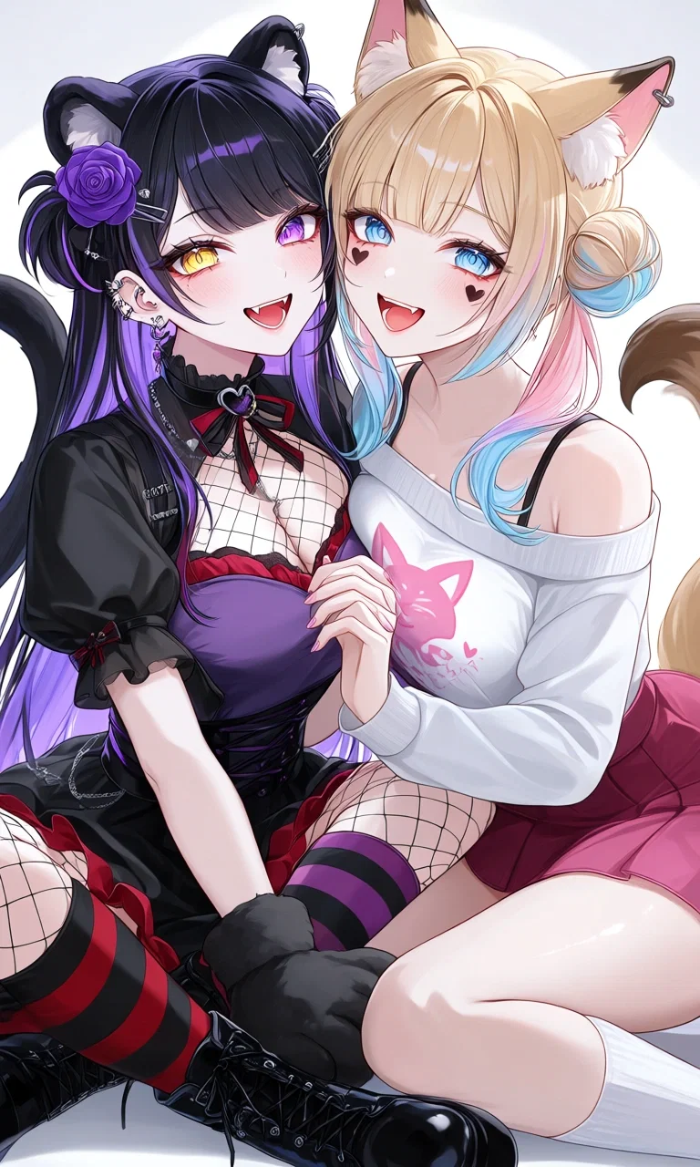 You thought your crushes were lesbians but they both asked you out
