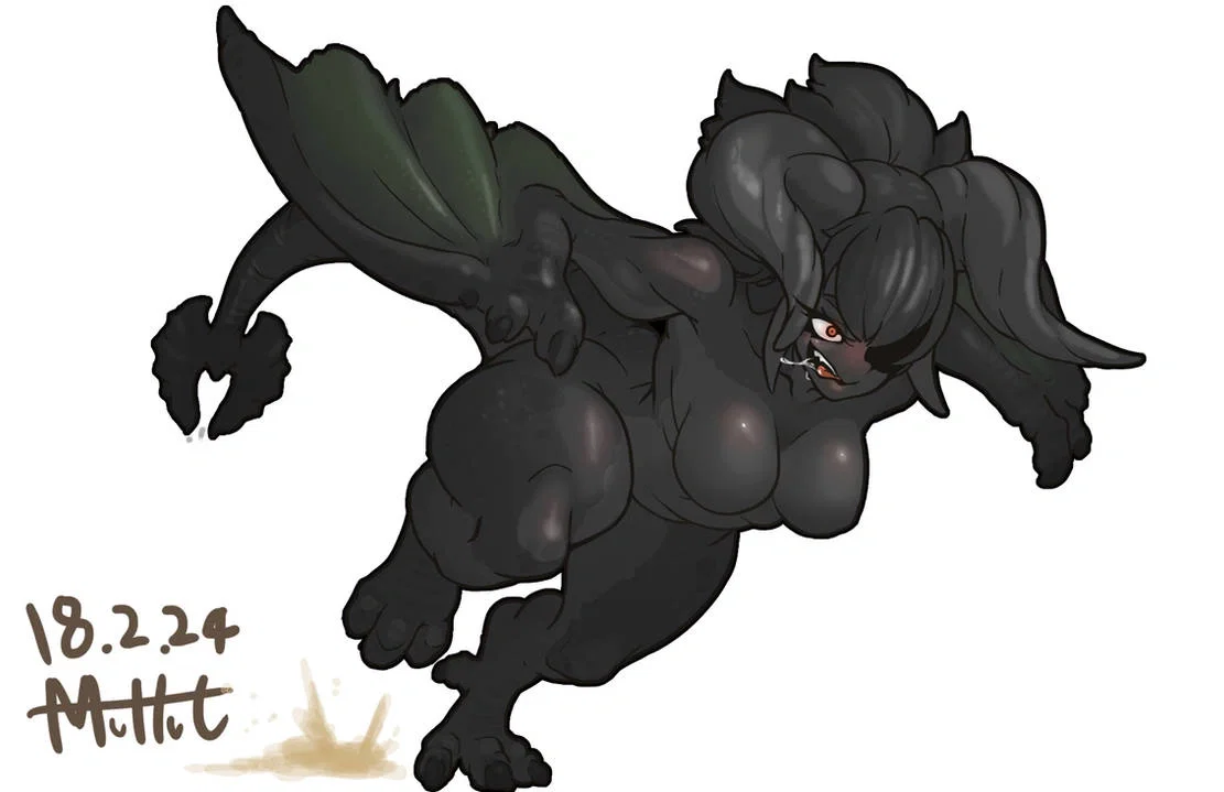 Monster girl versión of Black Diablos