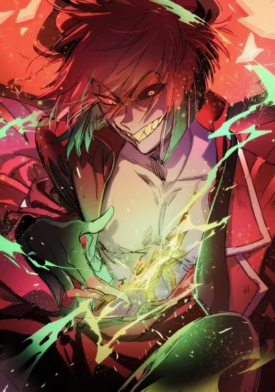 Alastor || Injured after the battle with Adam
