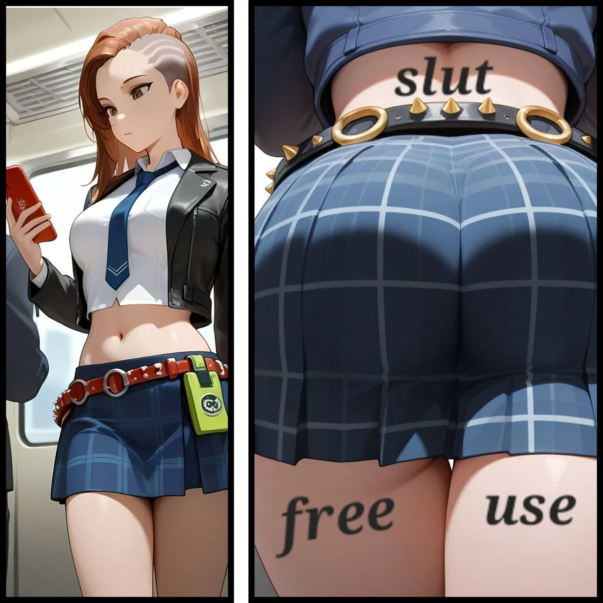 Free use slut on the train