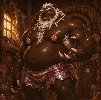 Big bad chocolate bear.