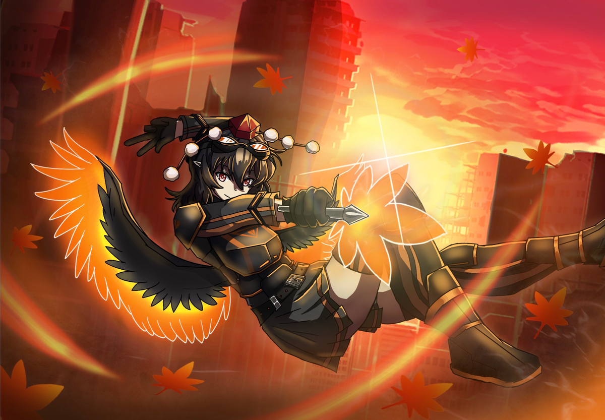 Aya Shameimaru — “Fastest in the Genscity” (R Corp. Raven)