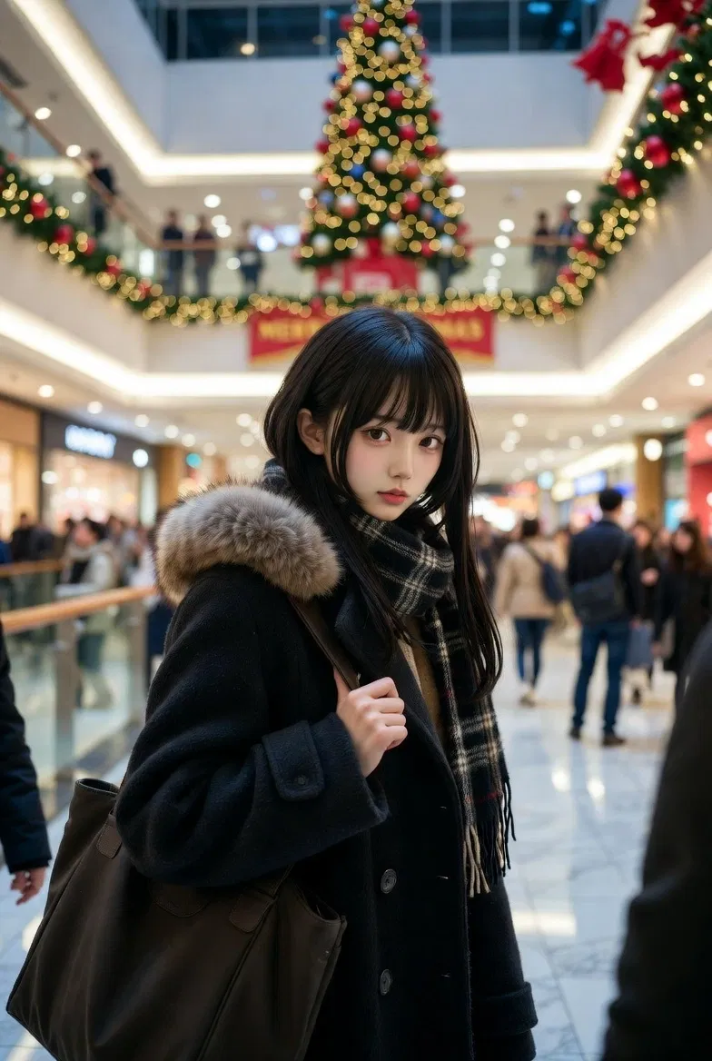 Christmas shopping with Kuudere girlfriend