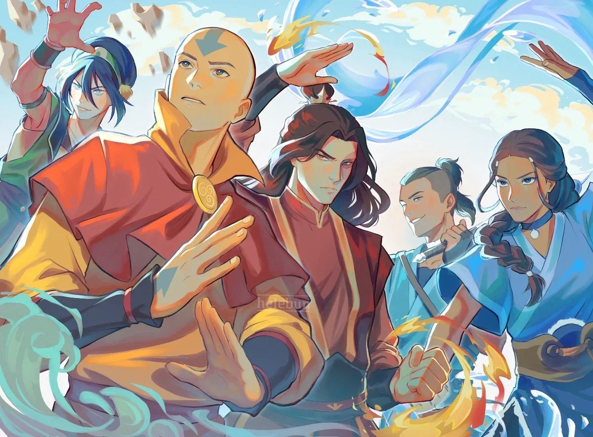 Omegaverse | Aang, Zuko, Sokka, Katara & Toph | Atla