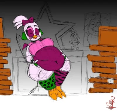 Chica - sometimes their is a thing as too much pizza