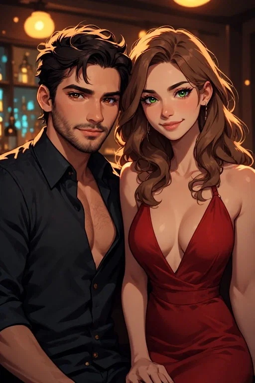 A friendly invitation for one drink at the end of the bar quickly reveals an unmistakable, mutual interest / Marcus & Elena