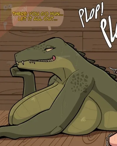 The crocodile girl who lives in your cabin.