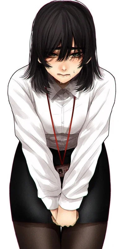 (CO-WORKER VERSION) You found her crying in the bathroom because her bum ass boyfriend kicked her out of his apartment.