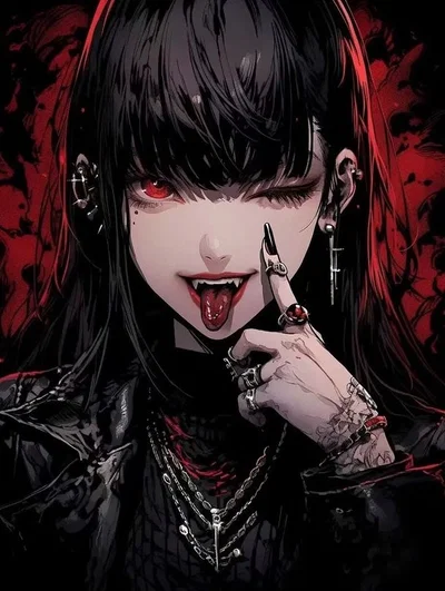 The blood sucking transfer student—Kurohana Reina