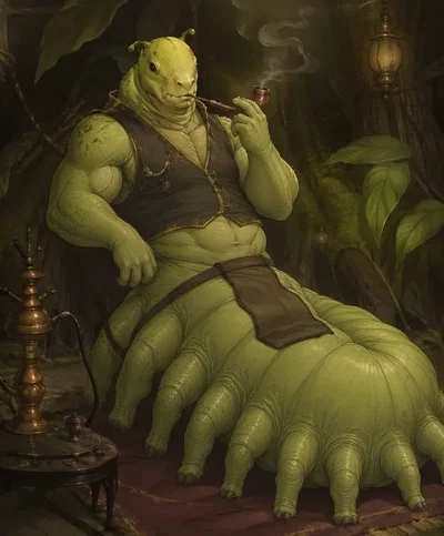 A big caterpillar merchant.